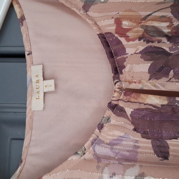 Laura Floral Blouse with Pink and Purple - Picture 3 of 4